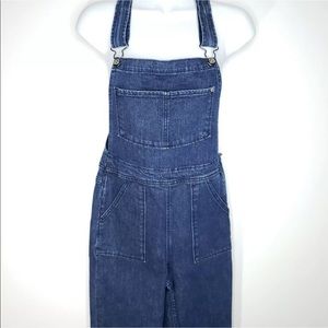 H&M Coachella Denim Jean Overalls Wide Leg Small
